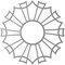 Ekena Millwork Augustus Architectural Grade PVC Pierced Ceiling Medallion, Antiqued Pale Gold, 20"OD x 7"ID x 1/2"P CMPP20AUAPG - alternate 4